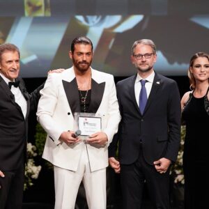 Can Yaman receives The Charity Award at the Film Festival de la Comédie